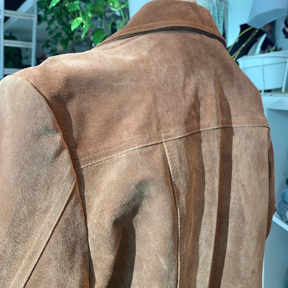 Authentic Brown Leather/ Suede Jacket - image 3